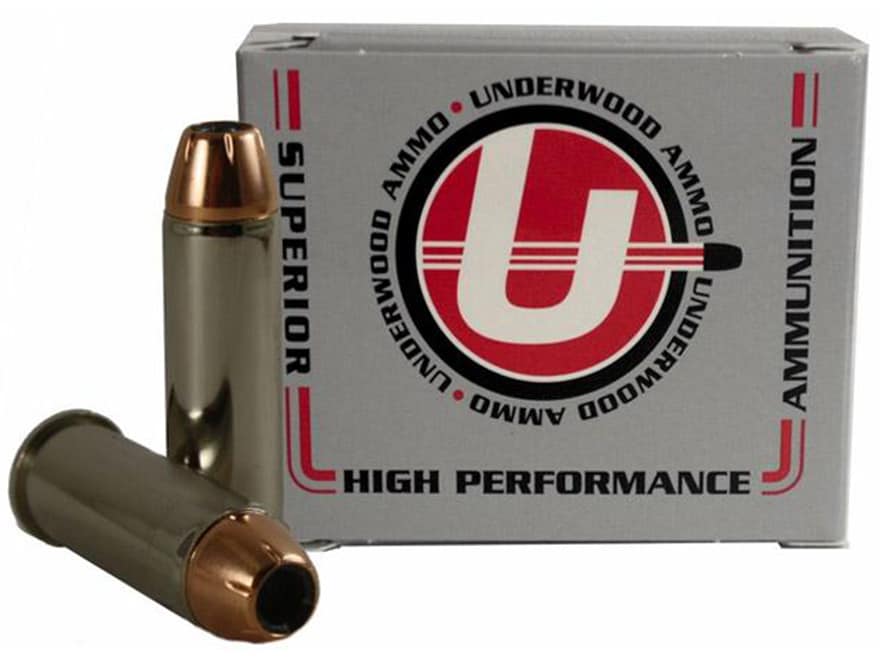 Underwood 44 Remington Mag Ammo 180 Grain Hornady XTP Jacketed Hollow