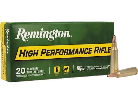 Remington High Performance Rifle Ammunition 22-250 Remington 55 Grain Pointed Soft Poin...