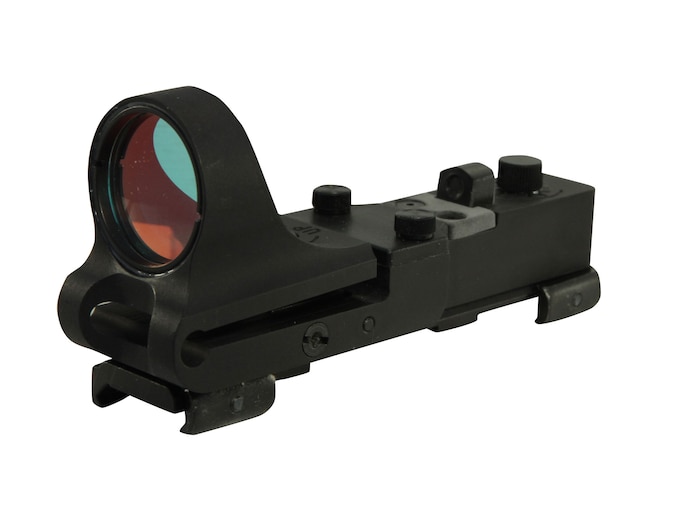C-More Railway Reflex Red Dot Sight 6 MOA Red Dot with Click Switch and Integral Picatinny Mount Aluminum Matte Black
