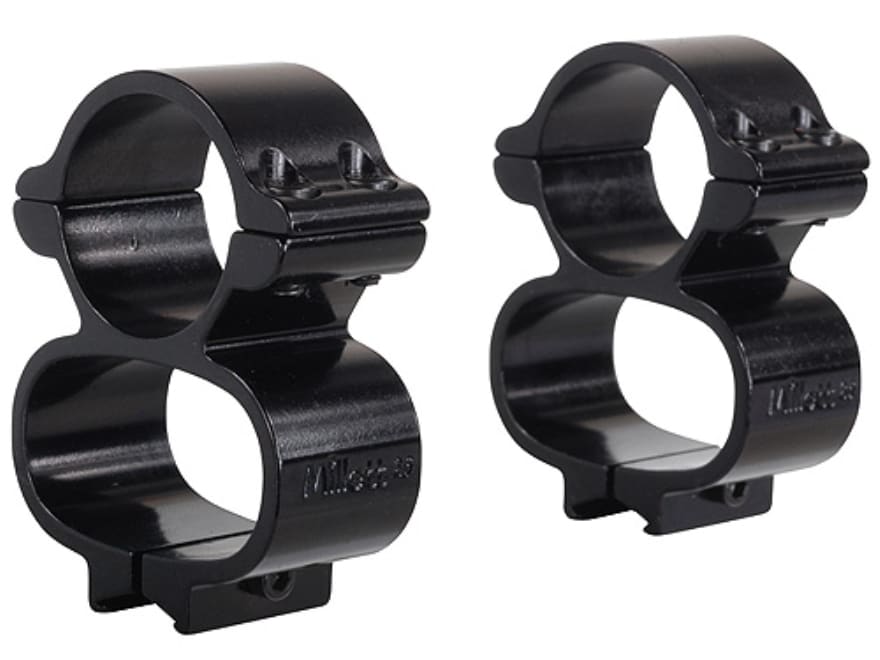 Millett SeeThru Scope Mount 1 Rings 3/8 Grooved Receiver Gloss