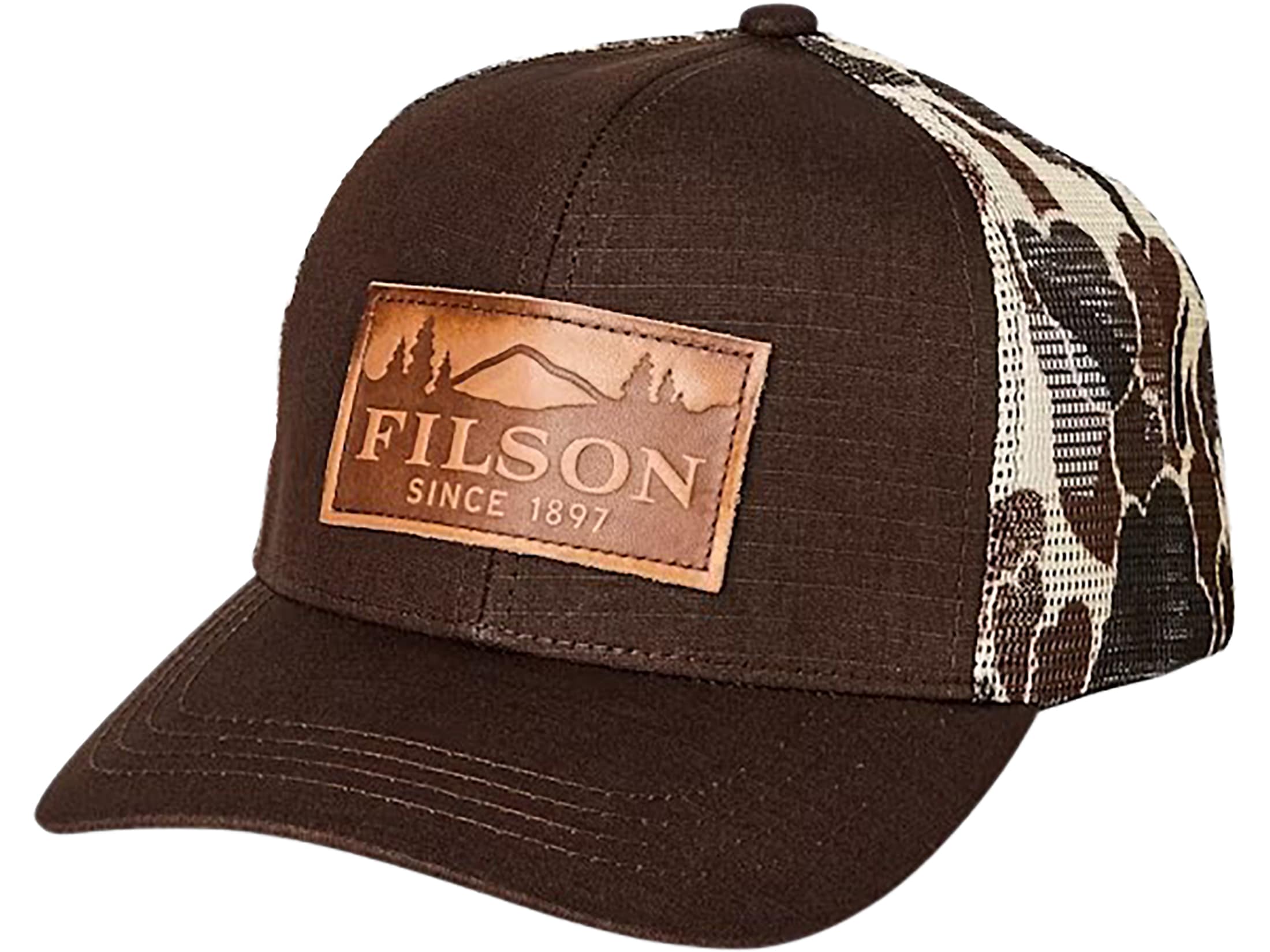 Filson Men's Logger Mesh Hat Brown Camo One Size Fits Most