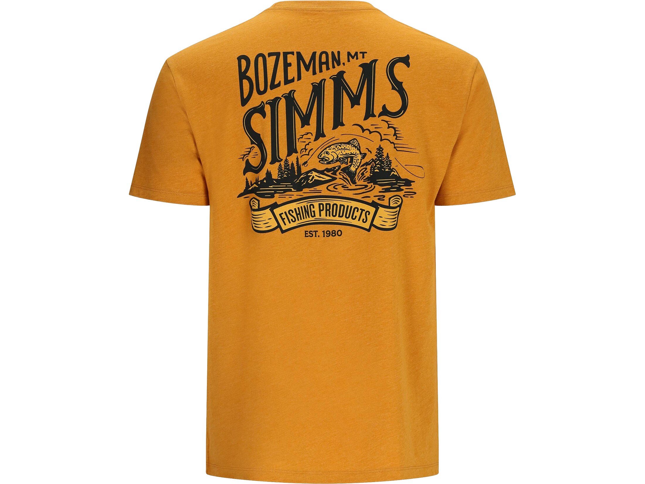 Simms Men's Bozeman Scene TShirt Buckhorn Heather Medium