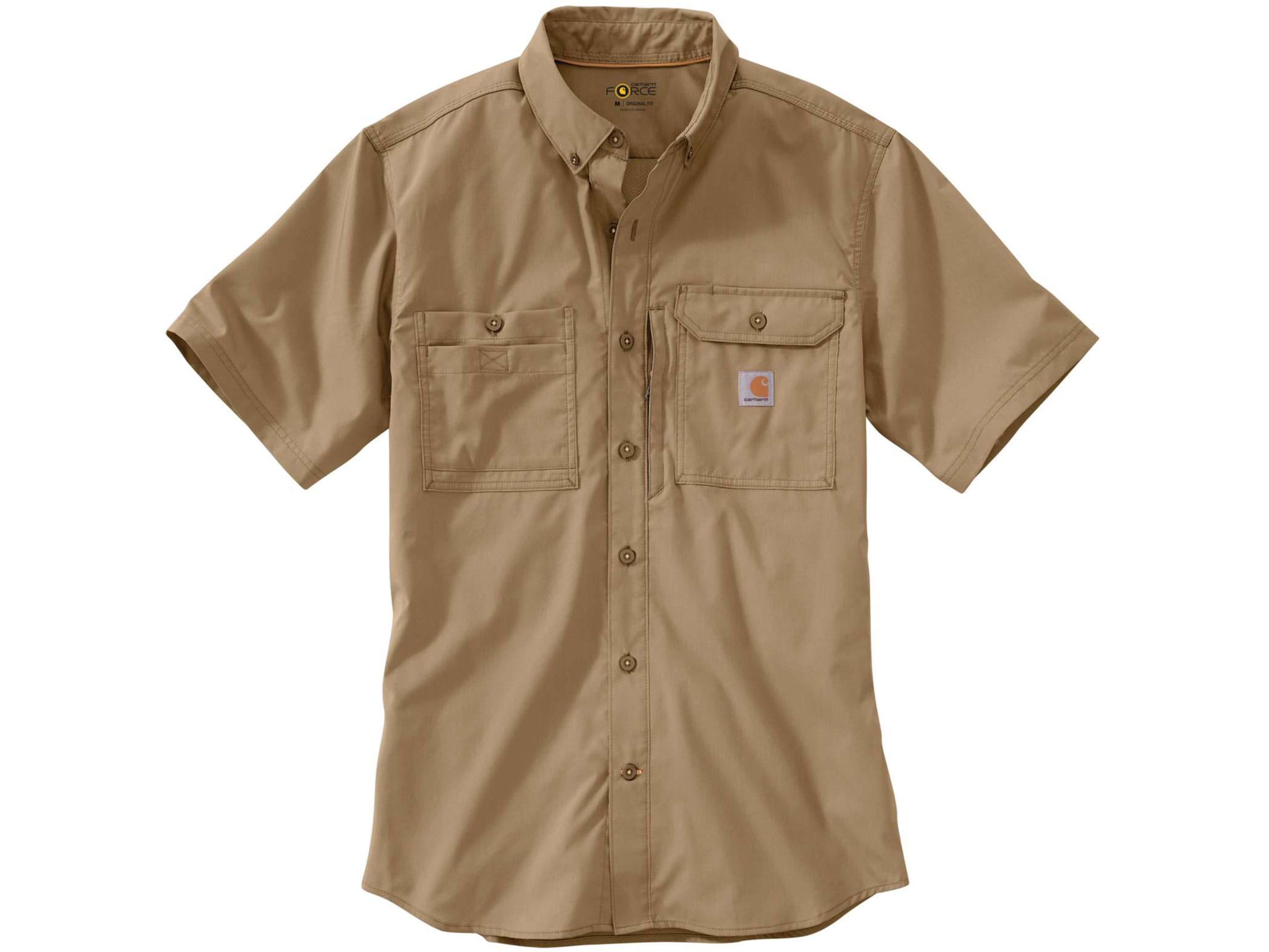 Carhartt Men's Force Ridgefield Button-Up Short Sleeve Shirt