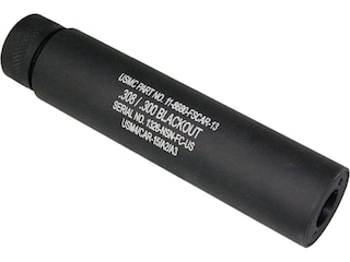 GUNTEC USA LR-308, AR-10, SR-25 Slip Over Faux Suppressor Aluminum Black