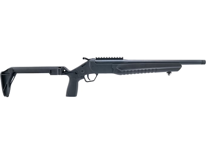 Rossi LWC Single Shot Rifle 300 AAC Blackout (7.62x35mm) 16.5" Black Threaded Barrel Black Frame Black Folding Stock