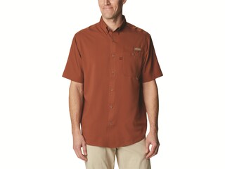 Columbia Men's Bucktail Short Sleeve Shirt Wood/Realtree EDGE 2XL