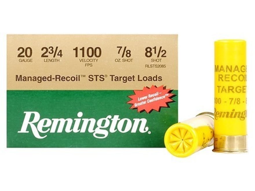 Remington Premier ManagedRecoil STS Target Ammo 20 Ga 23/4 7/8oz