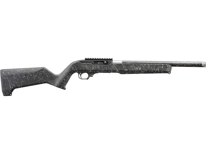 Ruger 10/22 Carbine Semi Automatic Rifle 22 Long Rifle 16.1" Carbon Fiber Threaded Barrel Black Frame Black Splat Field Stock