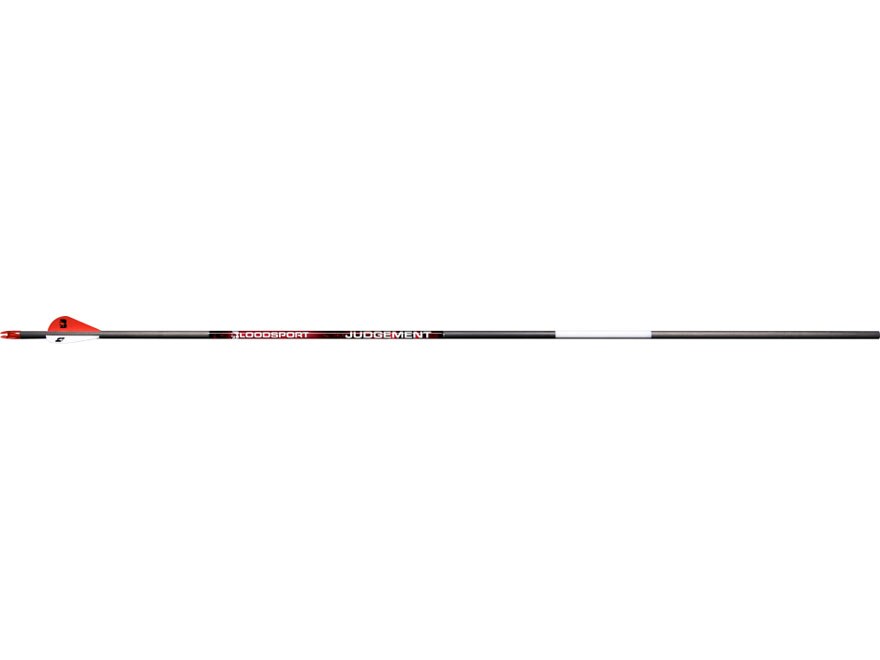 Bloodsport Judgement 400 Carbon Arrow 2 Vanes Black 6PK