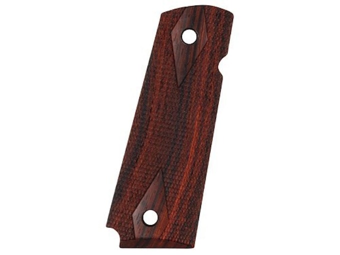 Hogue Fancy Hardwood Grips 1911 Government Commander Ambidextrous Safety Cut Checkered Rosewood 3224