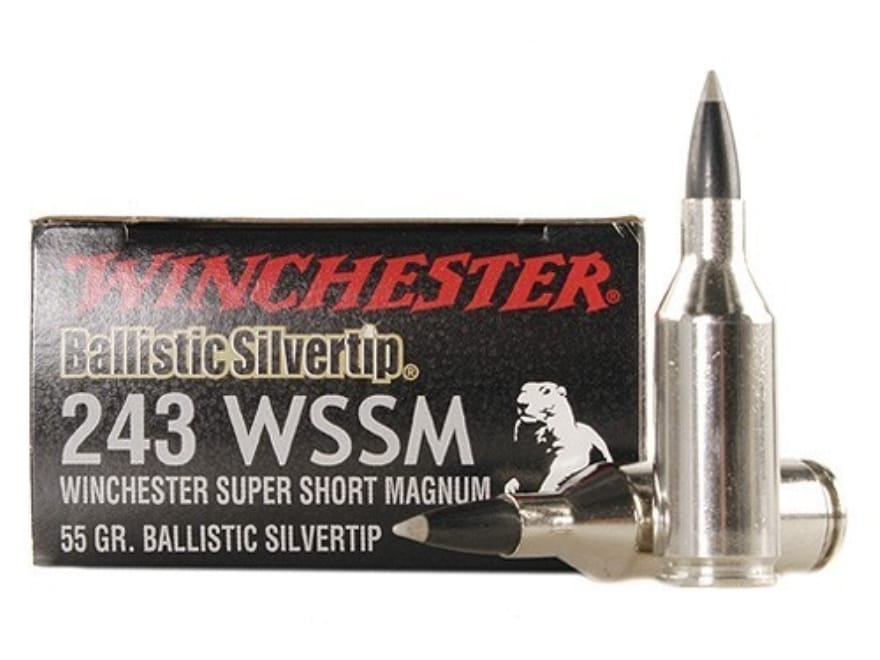 Winchester Ammo 243 Winchester Super Short Mag (WSSM) 55 Grain.