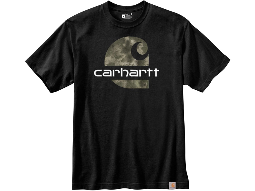 Carhartt Men's Camo Carhartt C Graphic Short Sleeve TShirt Heather