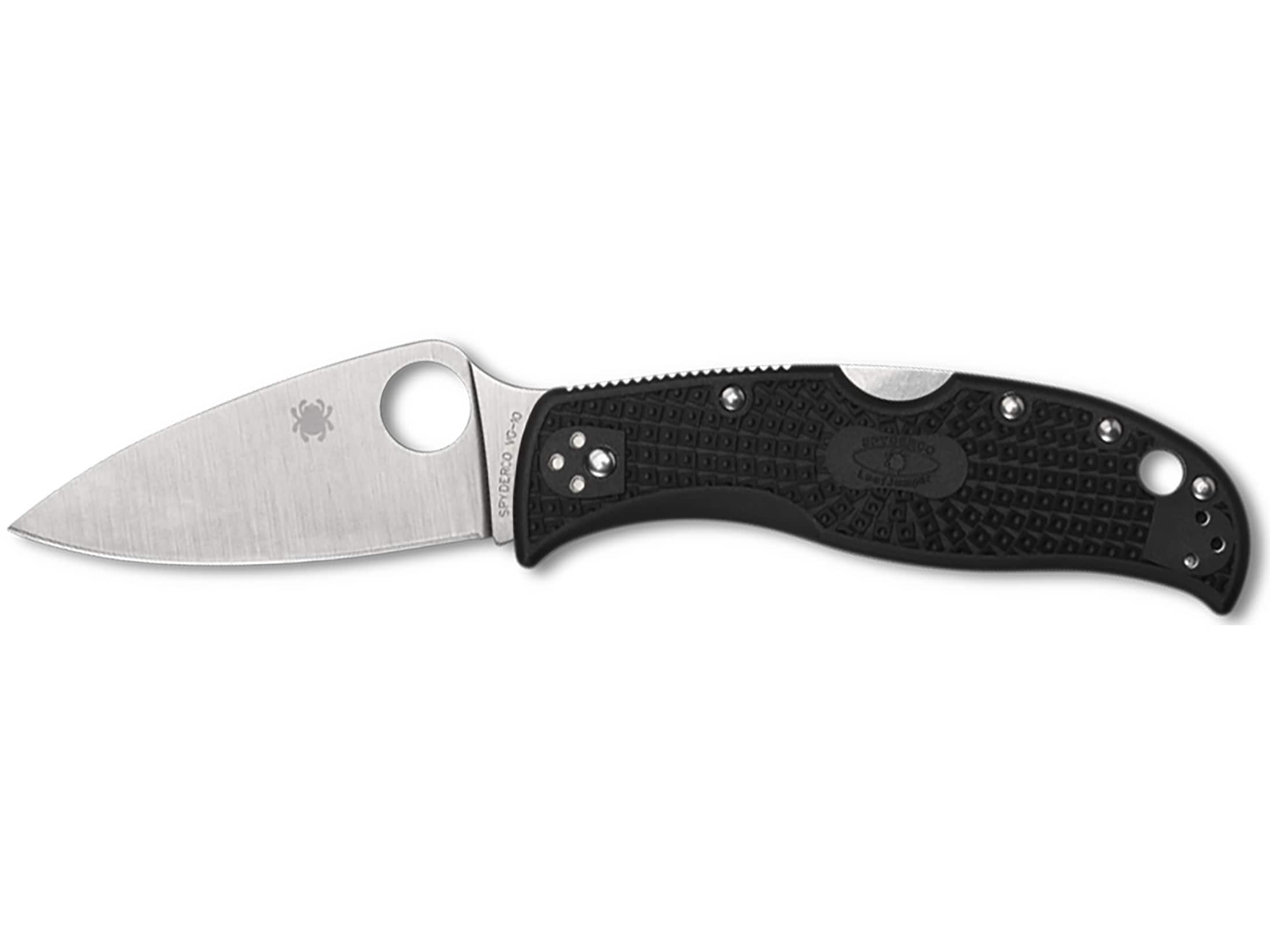 Spyderco LeafJumper Folding Knife 3.09 Fully Serrated Leaf VG-10 Satin