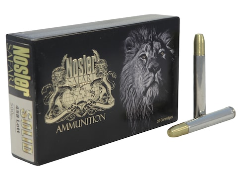 Nosler Safari Ammunition 458 Lott 500 Grain Solid Box of 20