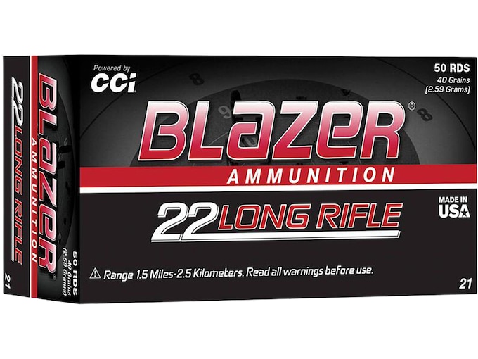 Blazer 22LR Ammo 40 Grain Round Nose Box of 50