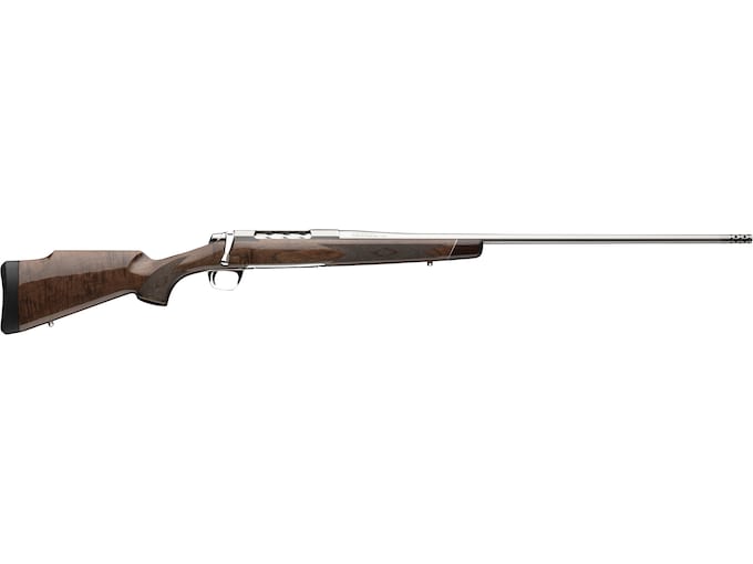 Browning X-Bolt 2 White Gold Medallion Bolt Action Rifle 300 Winchester Magnum 26" Stainless Polished Threaded Barrel Stainless Polished Frame Walnut Field Stock