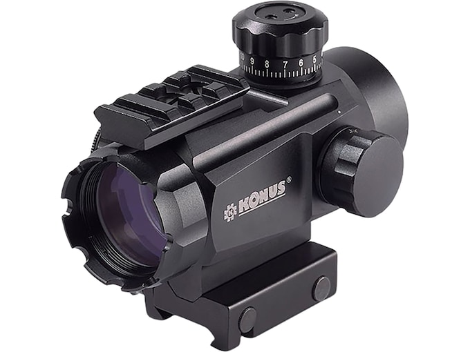Konus Tactical Red Dot Sight 1x 35mm Multi-Reticle Red and Green Dot Matte