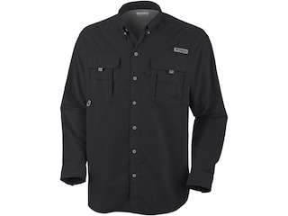Columbia Men's PFG Bahama II Long Sleeve Shirt Black Medium