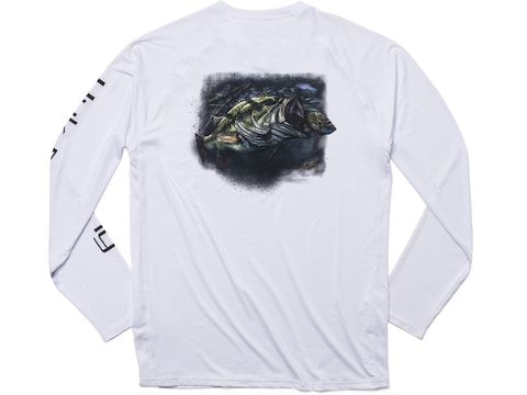 Huk Men's Pursuit Bass and Blue Long Sleeve T-Shirt