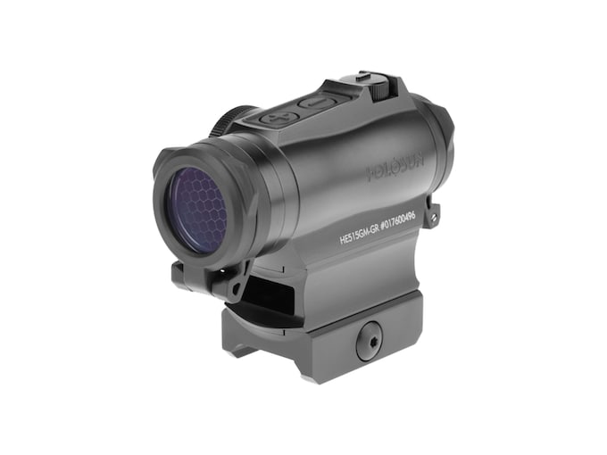 Holosun HE515GM-GR Elite Green Dot Sight 1x 20mm 65 MOA Circle with 2 MOA Dot Picatinny Co-Witness Mount Matte Black
