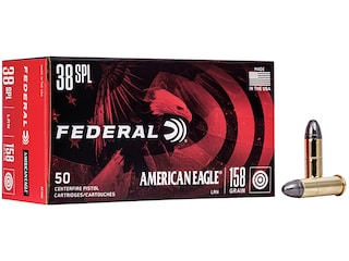 Federal American Eagle 38 Special Ammo 158 Grain Round Nose Box of 50