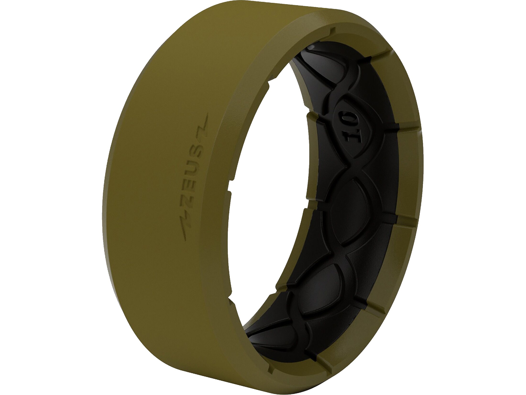 Groove Life Men's Zeus EDGE Ring Silicone Deep Stone/Black 8