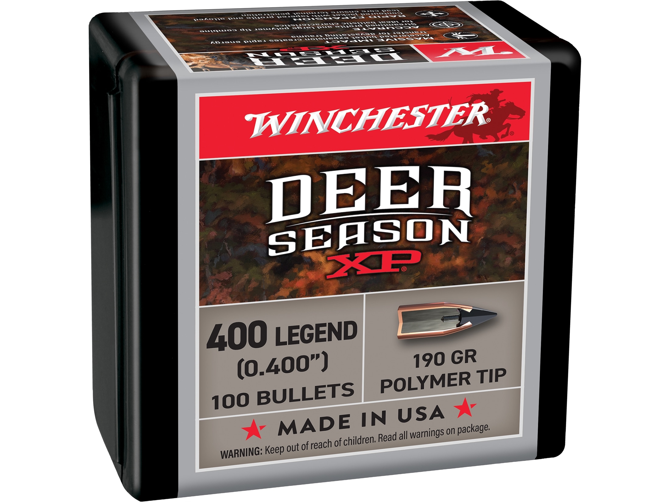 Winchester Deer Season XP 400 Legend, 40 Cal (400 Diameter) Bullets