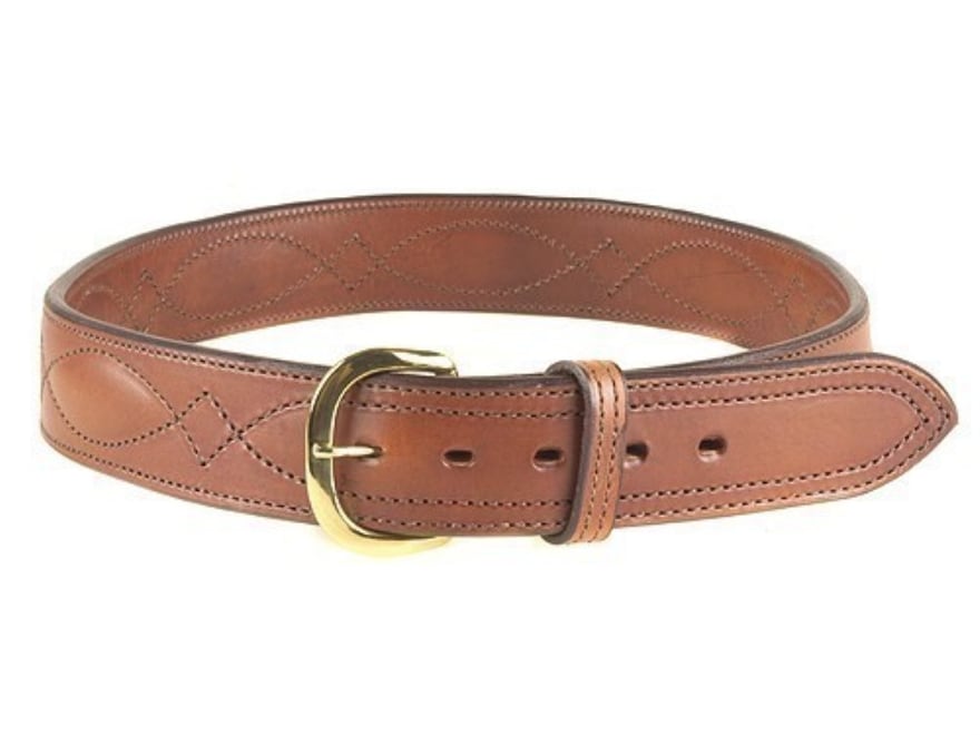 Bianchi B21 Contour Belt 1-3/4 Brass Buckle Leather Tan 40