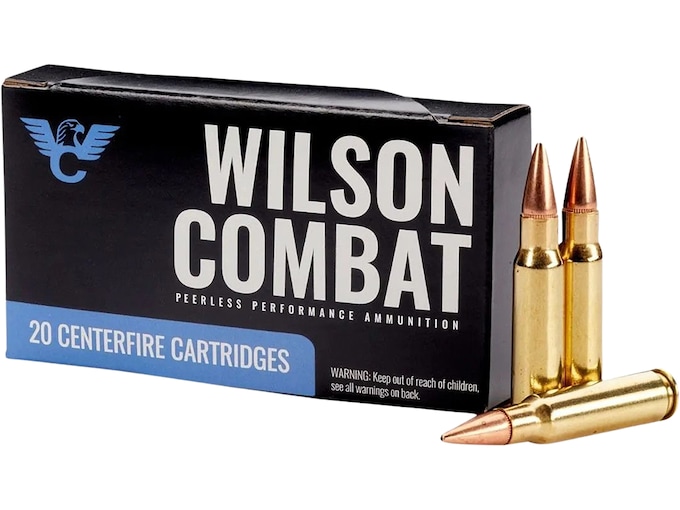 Wilson Combat 6.8mm Remington SPC Ammo 110 Grain Jacketed Hollow Point Box of 20