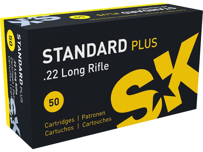 SK Standard Plus 22LR Ammo 40 Grain Round Nose Box of 500 (10 Boxes of 50)