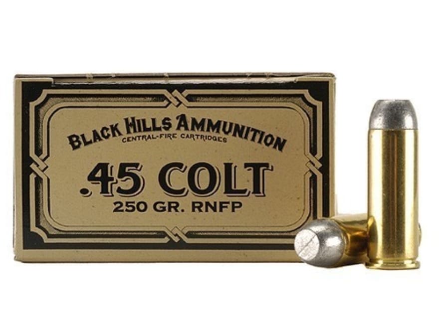 Black Hills Cowboy Action Ammo 45 Colt (Long Colt) 250 Grain Lead Flat