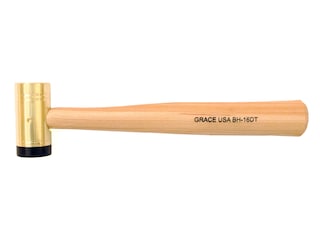 Grace USA 20 Piece Brass Punch Set with Bench Block | Graceusatools