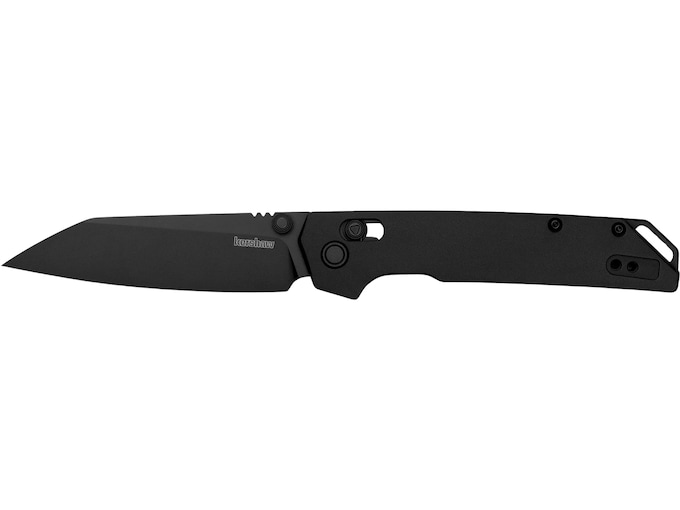 Kershaw Iridium Pocket Knife 3.4″ Reverse Tanto D2 Black Oxide Blade Aluminum Handle Black