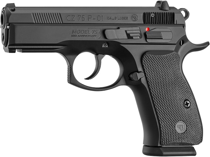CZ 75 P-01 50th Anniversary Elite 9mm Luger Pistol 3.75″ Barrel 10+1 Round Black