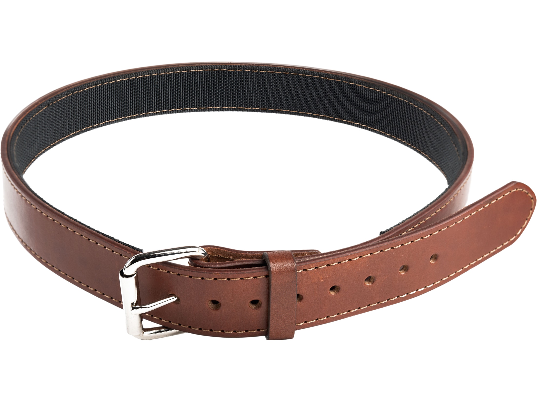 MidwayUSA All-American Double Layer Gun Belt Leather Scuba Nylon Light