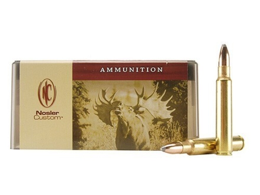 Nosler Custom 375 Remington Ultra Mag Ammo 260 Grain Nosler Partition