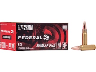 Federal American Eagle Ammunition 5.7x28mm FN 40 Grain Full Metal Jacket Box of 50