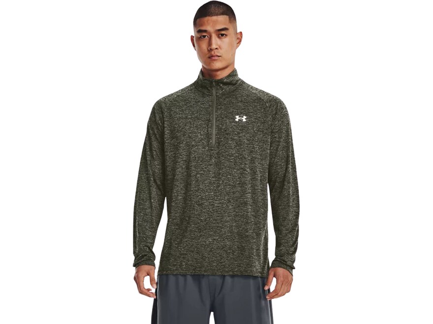 Under Armour Men's Tech 2.0 1/2 Zip Shirt Glacier Blue/Black Medium