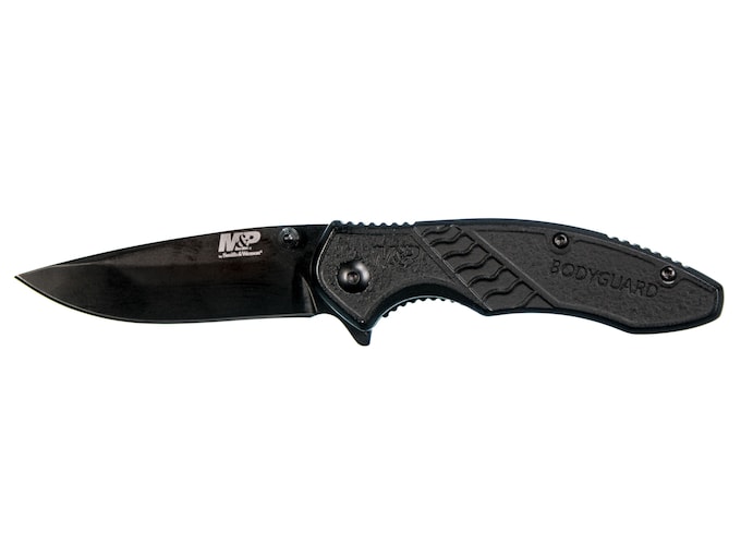 Smith & Wesson M&P Bodyguard Pocket Knife 2.75″ Drop Point 8Cr13MoV Stainless Steel Blade GFN Handle Black