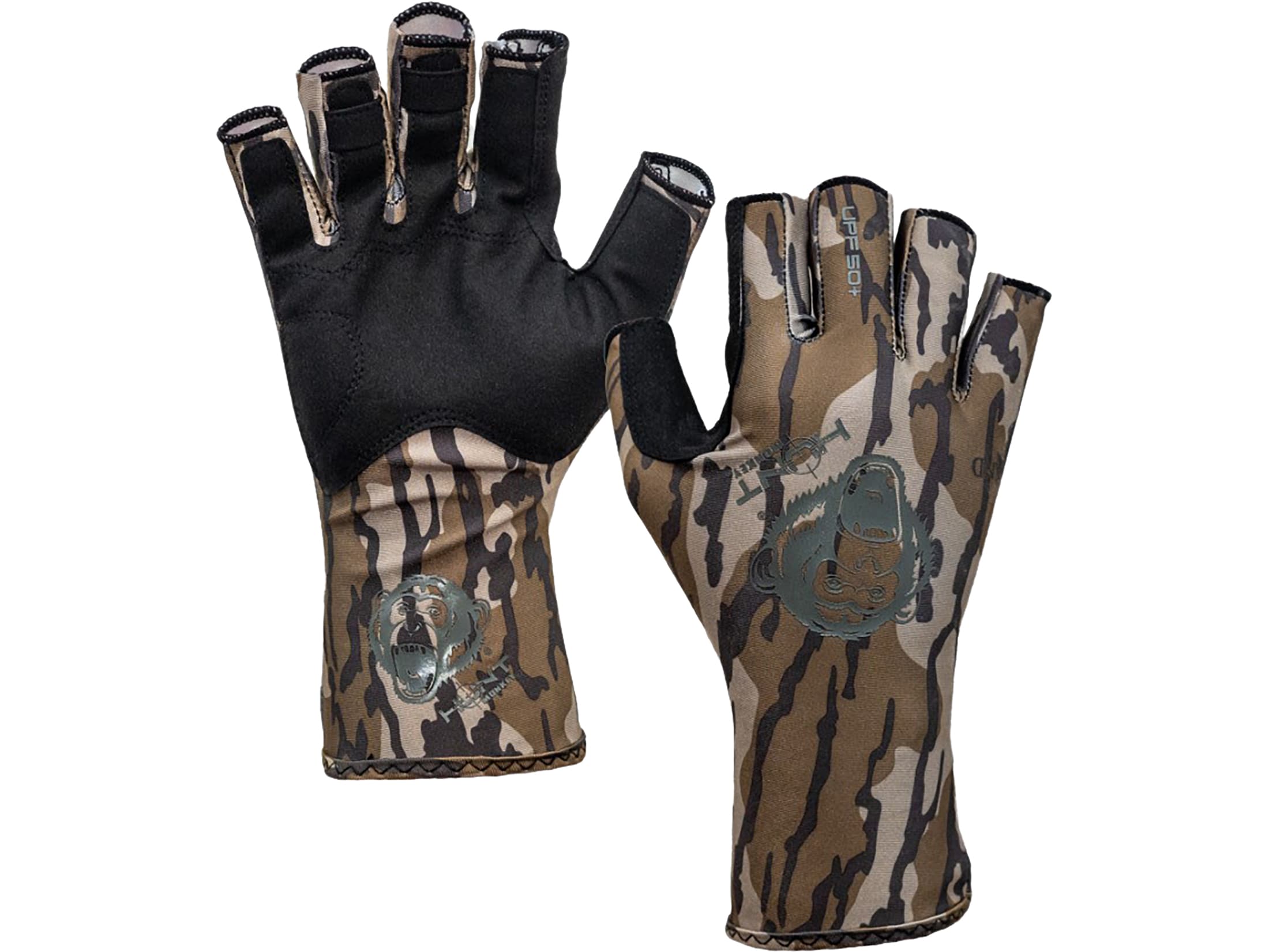 Hunt Monkey Men's Sneaky Pete Hunting Fingerless Gloves Hardwood XL