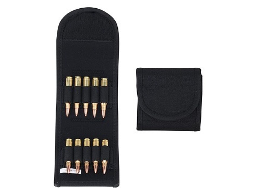 Uncle Mike's Belt Slide Folding Rifle Ammo Carrier 10Round Nylon