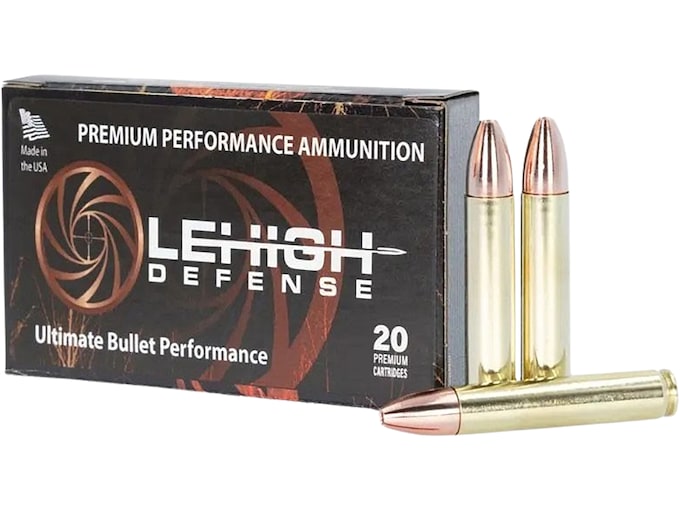 Lehigh Defense Maximum Expansion 350 Legend Ammo 150 Grain Solid Hollow Point Lead Free Box of 20