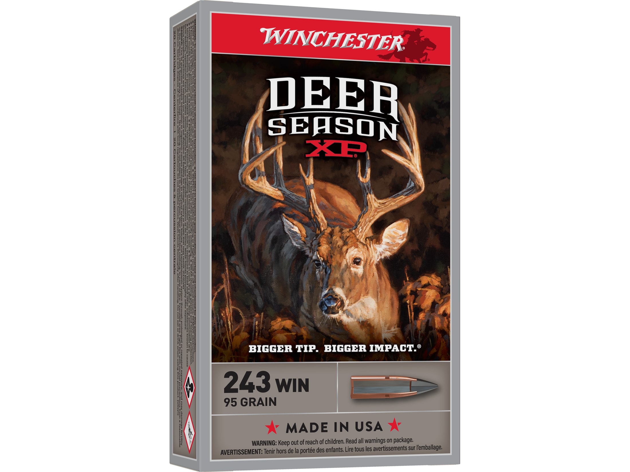 Winchester Deer Season XP 243 Winchester Ammo 95 Grain Winchester