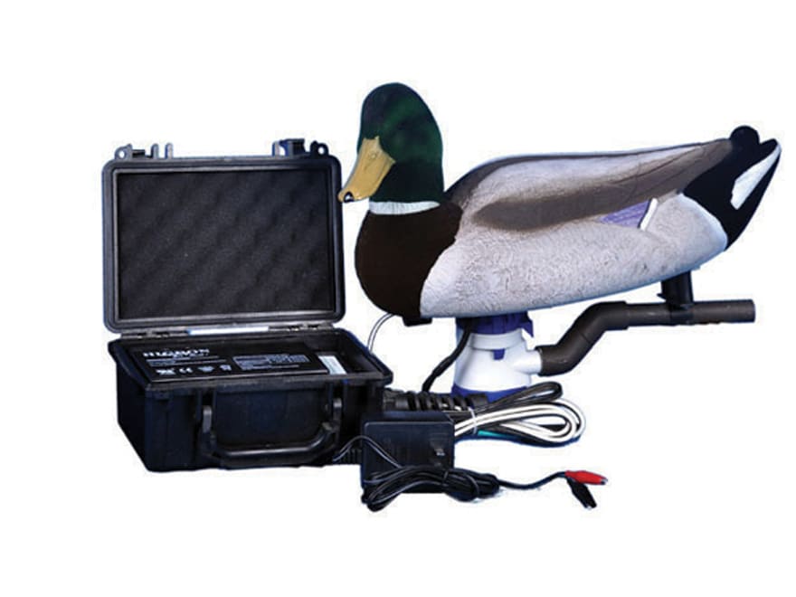 Higdon Fully Flocked Swimmer 12 Volt Mallard Drake Motion Duck Decoy
