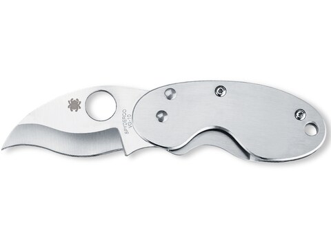 Spyderco Cricket Folding Knife 1.875" VG-10 Stainless Steel Blade Stainless Steel Handle