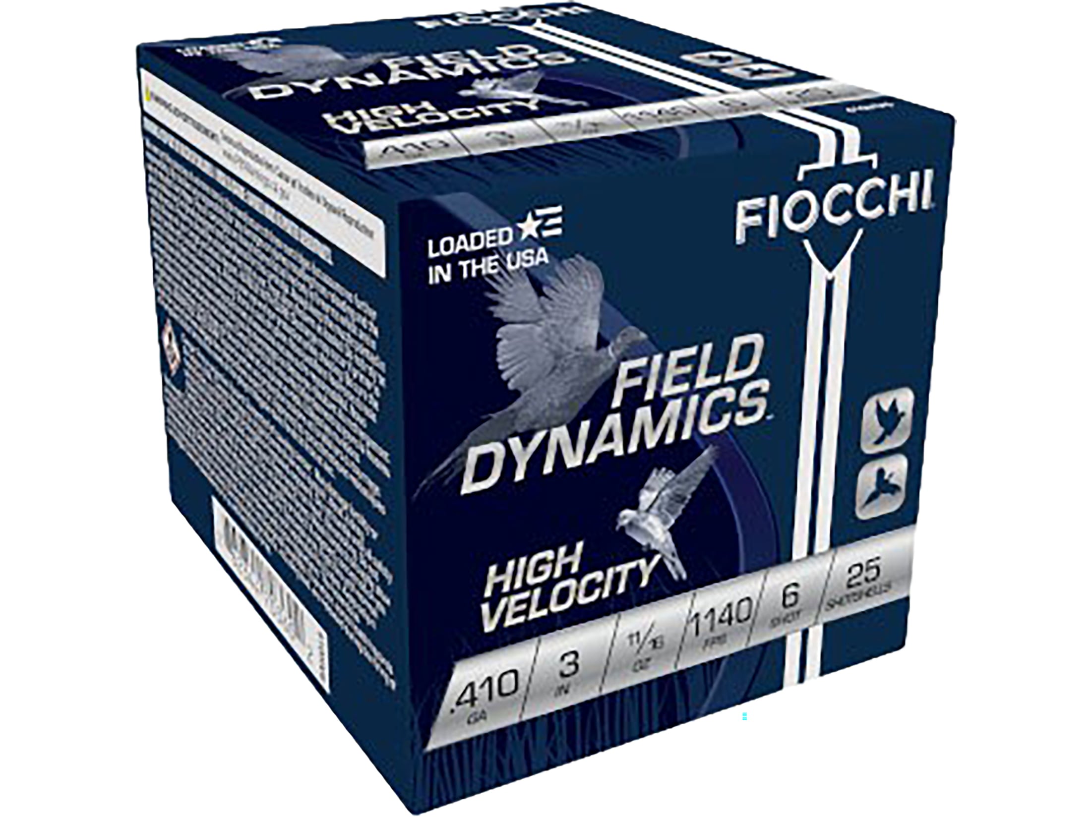 Fiocchi High Velocity 410 Ammo 3 #7-1/2 Lead Shot 11/16oz Box of 25