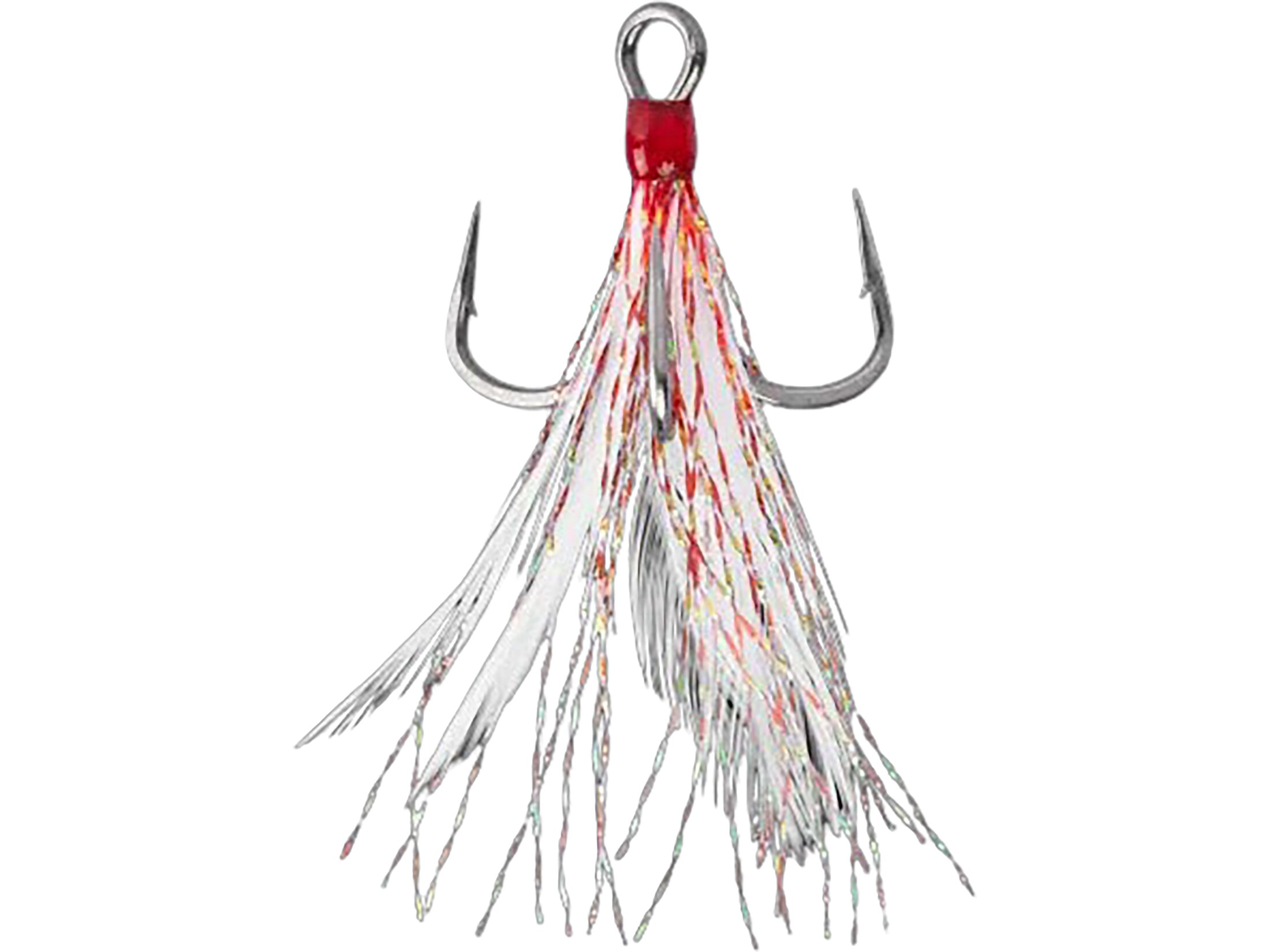 Mustad AlphaPoint In Line Dressed Triple Grip Hook 6 Red 2PK