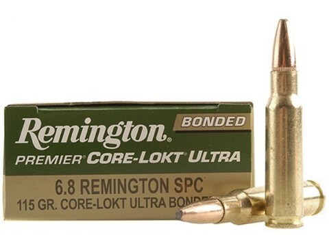 Remington Premier Ammo 6.8mm Remington SPC 115 Grain Core-Lokt Ultra