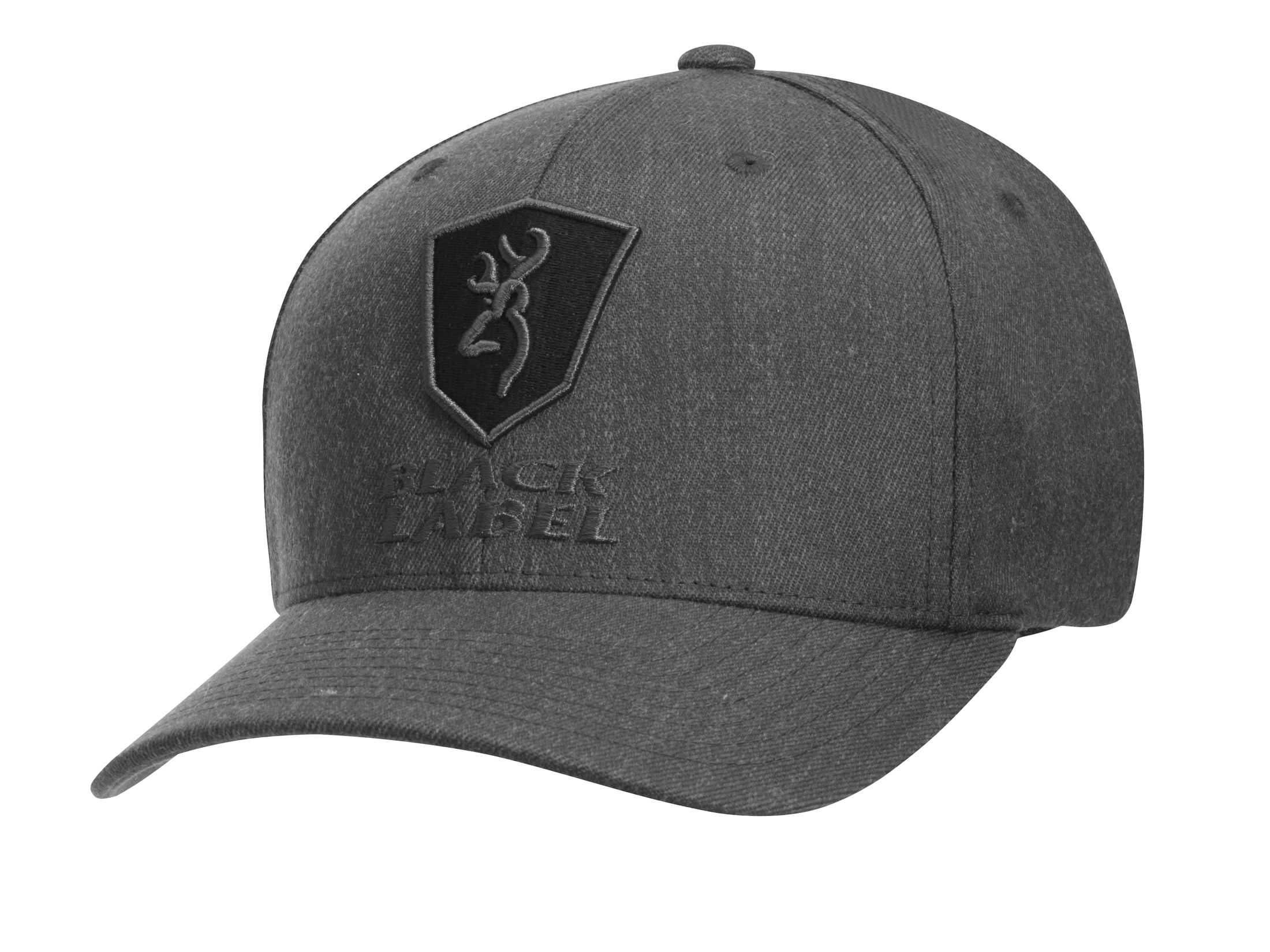 Browning Black Label Bravo Flex Fit Cap Heather Twill Gray Large/XL