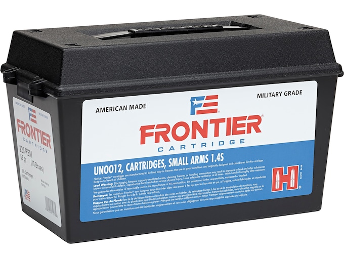 Frontier Cartridge Military Grade 223 Remington Ammo 55 Grain Full Metal Jacket Ammo Can of 200 Bulk